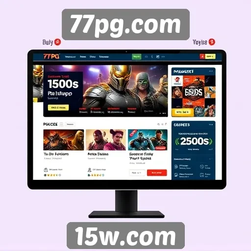 Análise da interface do usuário no 77pg.com